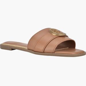 Spring-Summer Slides| Tommy Hilfiger Slides| Brown slides| spring sandals